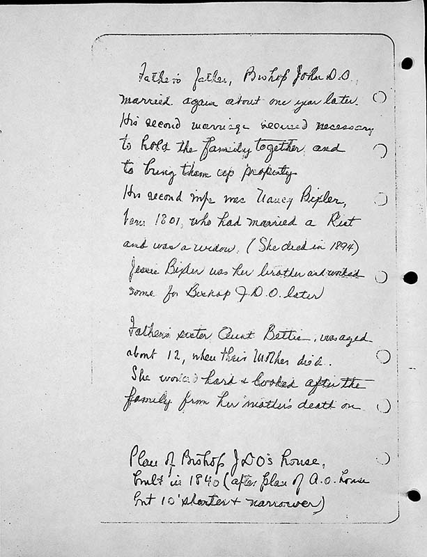 page 182 image in the Overholt Diary